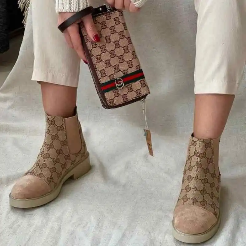 نیم بوت زنانه طرح گوچی