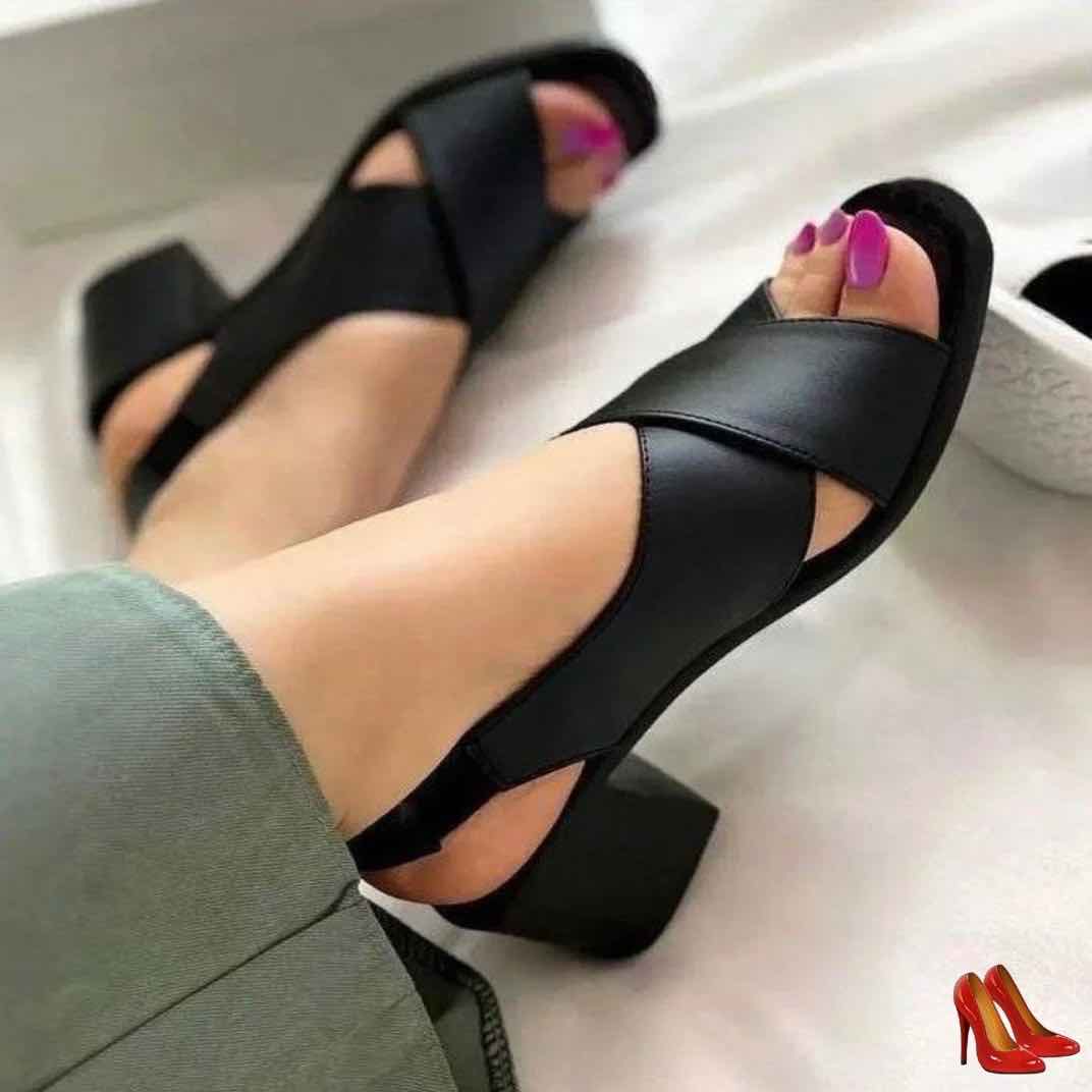 صندل زنانه رویه چرم